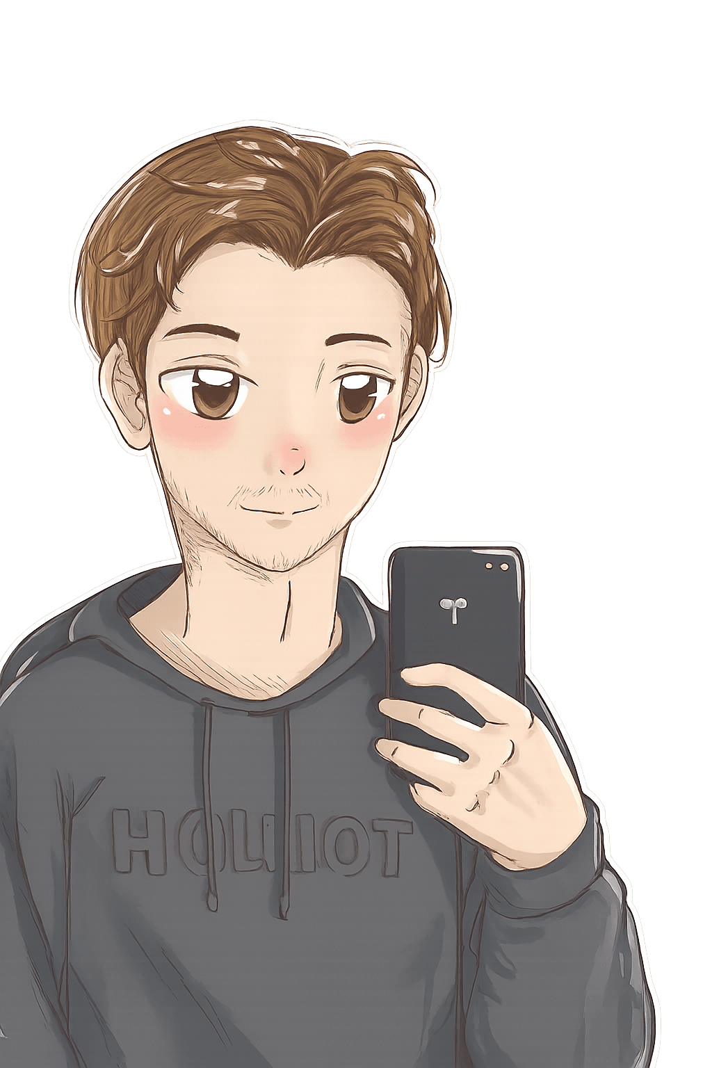 Illustrated portrait of Matheus Murbach